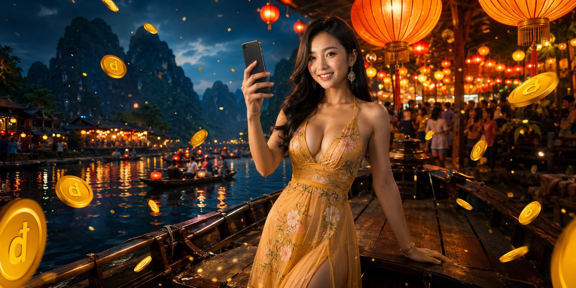 Người chơi nhận tiền thưởng lần đầu tại Việt Nam trong khung cảnh sôi động của thị trường cá cược đêm